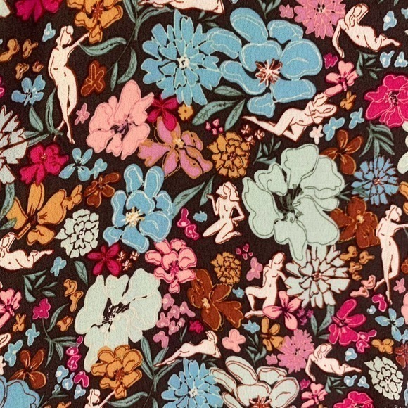 FRNCH Paris Aida Small Multi-Color Floral Open Tie-Back Midi Dress - NWT - Picture 12 of 16